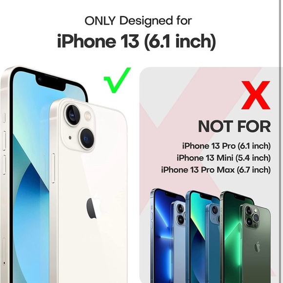 TAURI 5 in 1 for iPhone 13 Case Rose Gold, [Military-Grade Drop Protection] - Picture 6 of 12